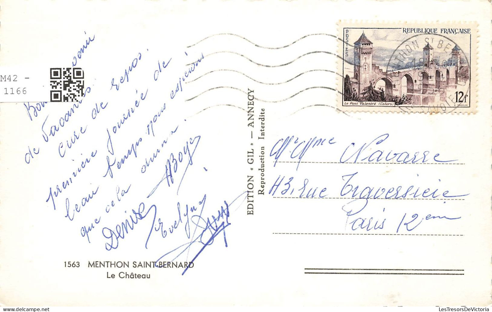 FRANCE - Menthon Saint Bernard - Vue Générale Du Château - Le Château - Carte Postale Ancienne - Annecy