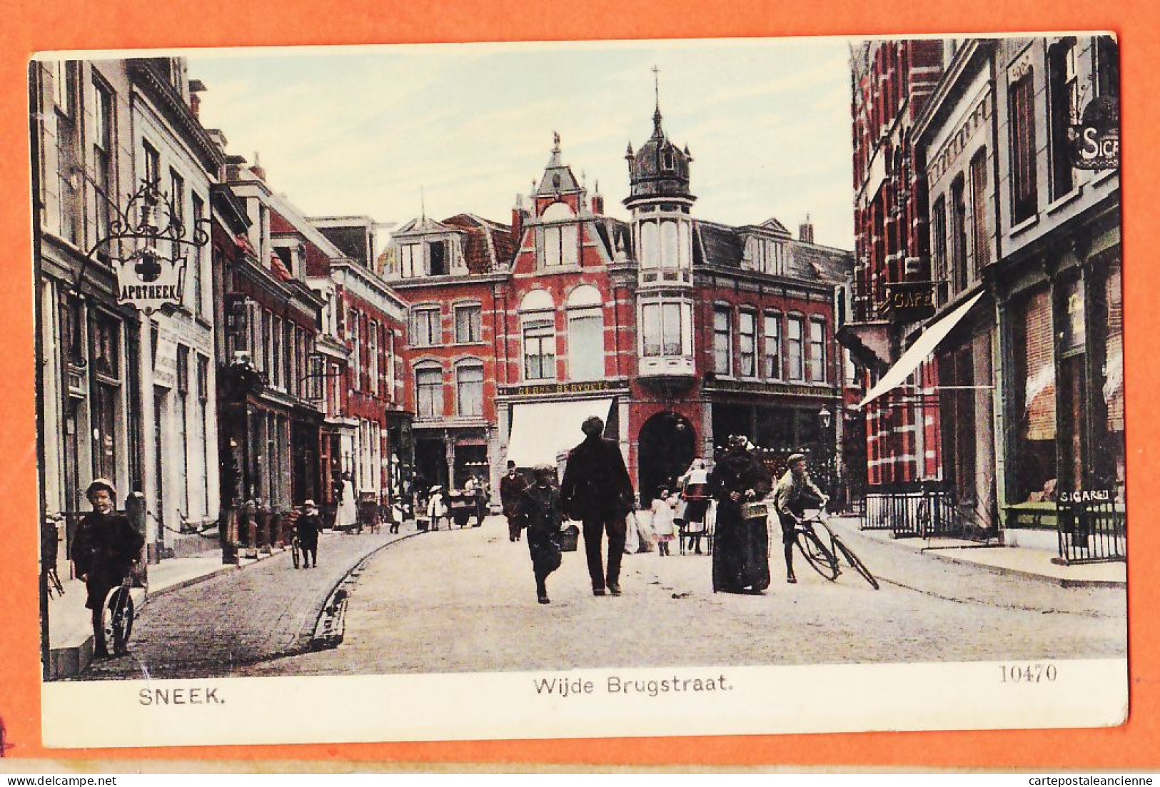 05078 ● SNEEK Friesland Wijde Brugstraat Straatbeeld Scène Rue 1910s NAUTA Velsen 10470 Nederland Niederlande Pays-Bas - Sneek