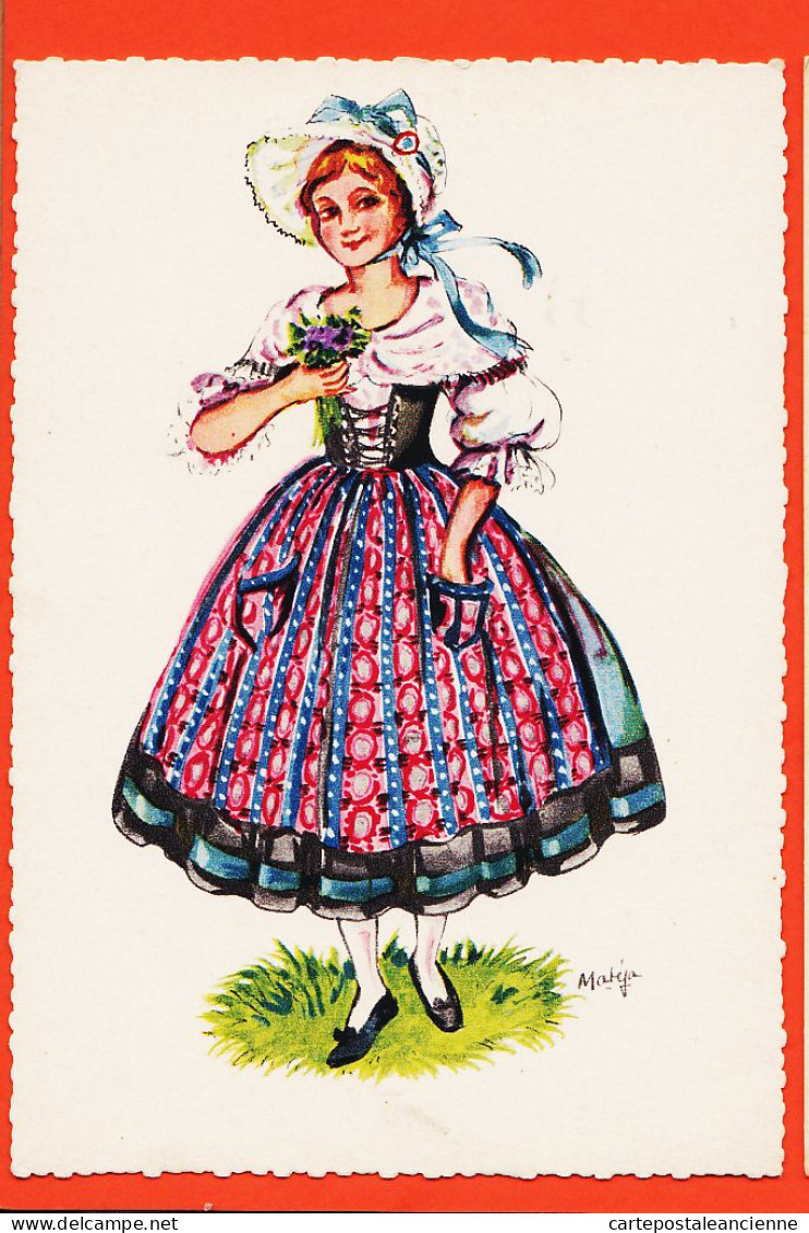 05398 ● LORRAINE Costume Traditionnel Illustration MATEJA 1950s BELLE-FRANCE PARIS 549 - Lorraine