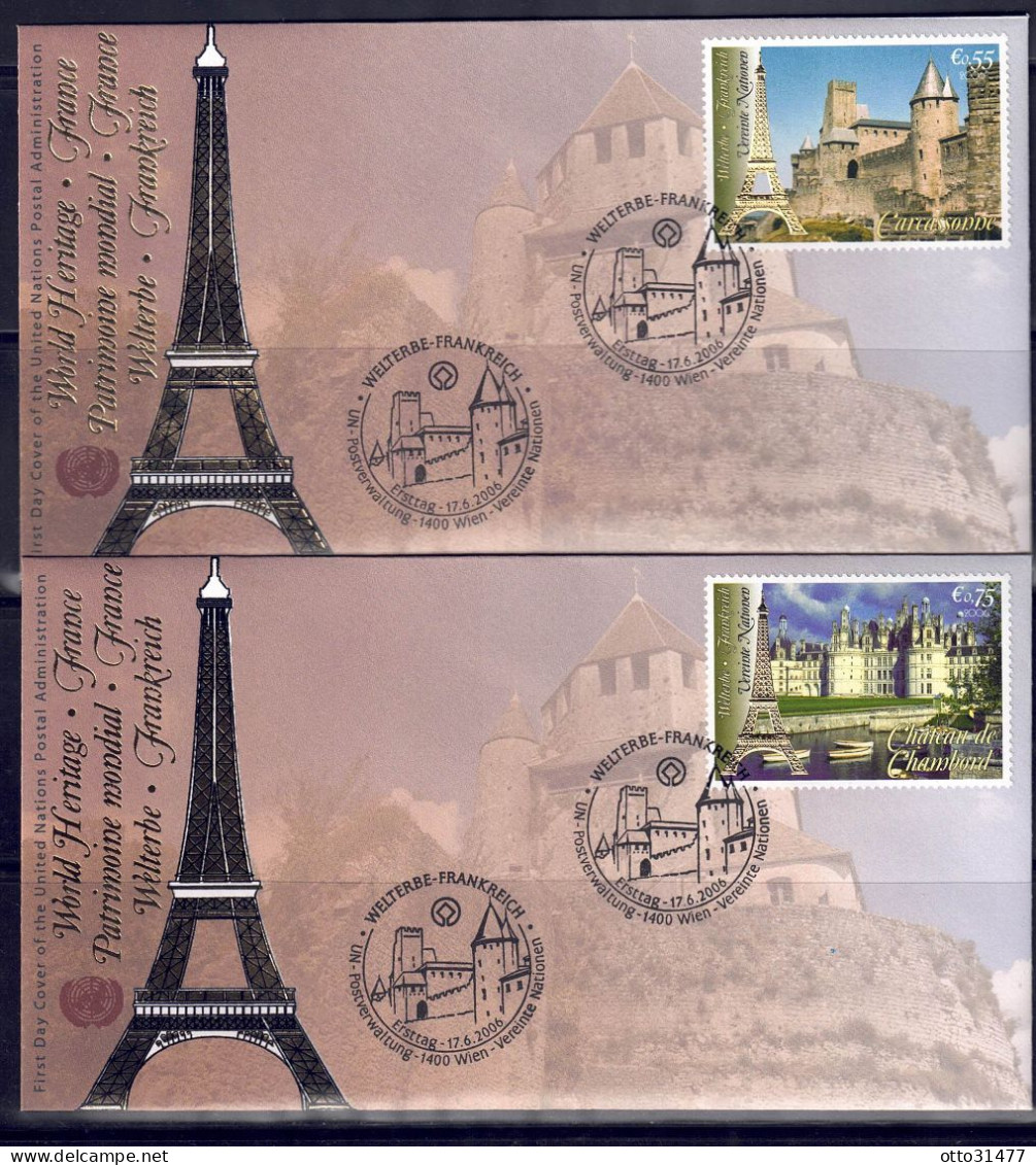 UNO Wien 2006 - UNESCO-Welterbe, FDC Mit Nr. 467 - 468 - FDC