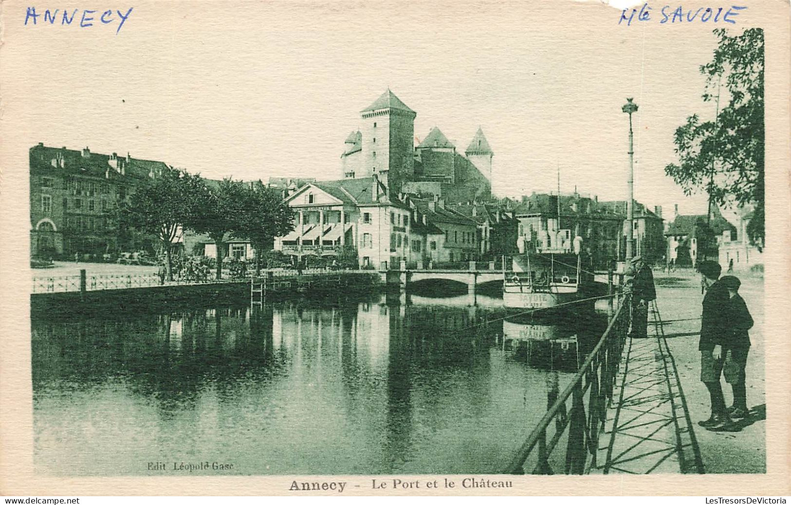 FRANCE - Annecy - Vue Générale Du Port Et Le Château - Animé - Carte Postale Ancienne - Annecy