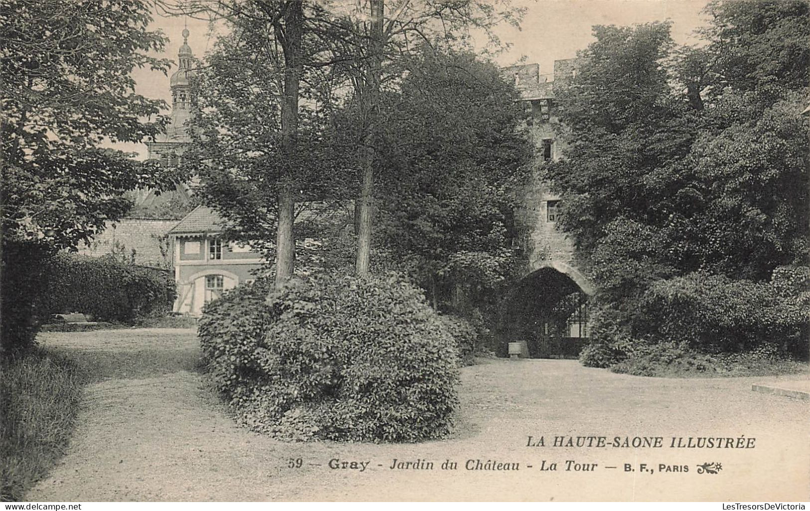FRANCE - La Haute Saone Illustrée - Gray - Vue Générale Du Jardin Du Château - La Tour - Carte Postale Ancienne - Gray