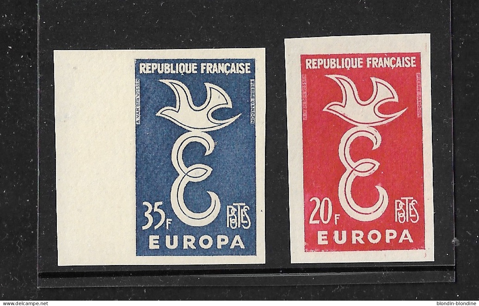 FRANCE YT 1173 1174 NEUF** TB NON DENTELE - 1951-1960