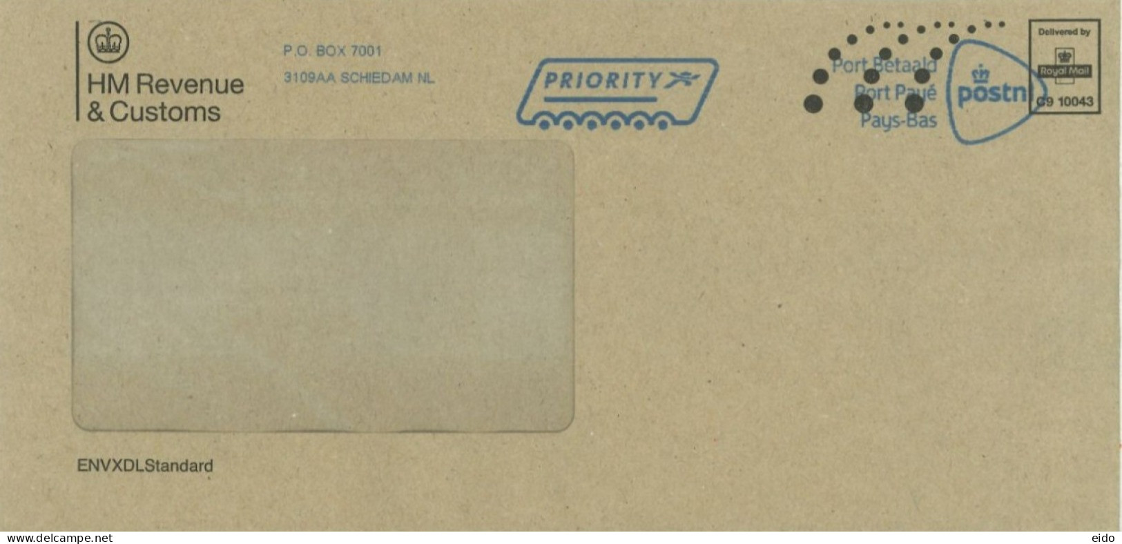 GREAT BRITAIN. - 2023, POSTAL PREPAID FRANKING MACHINE COVER TO DUBAI. - Non Classés