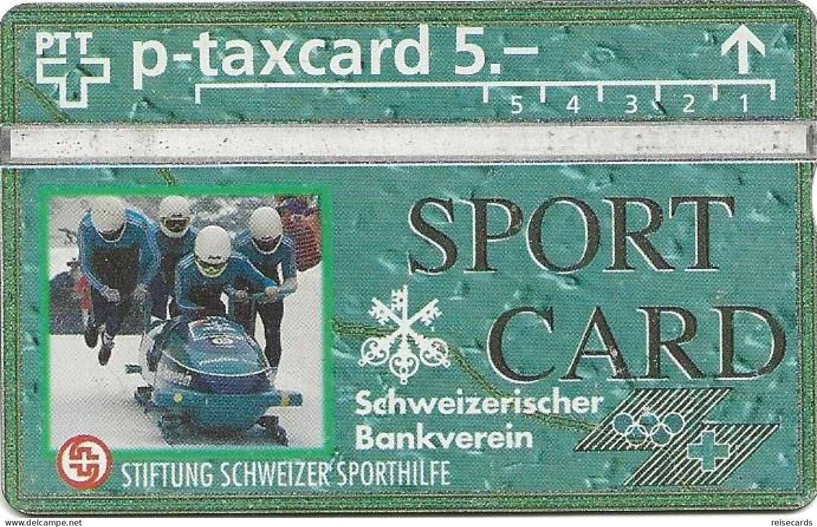 Switzerland: PTT K P 93/07 307L Sport Card - Bob - Switzerland