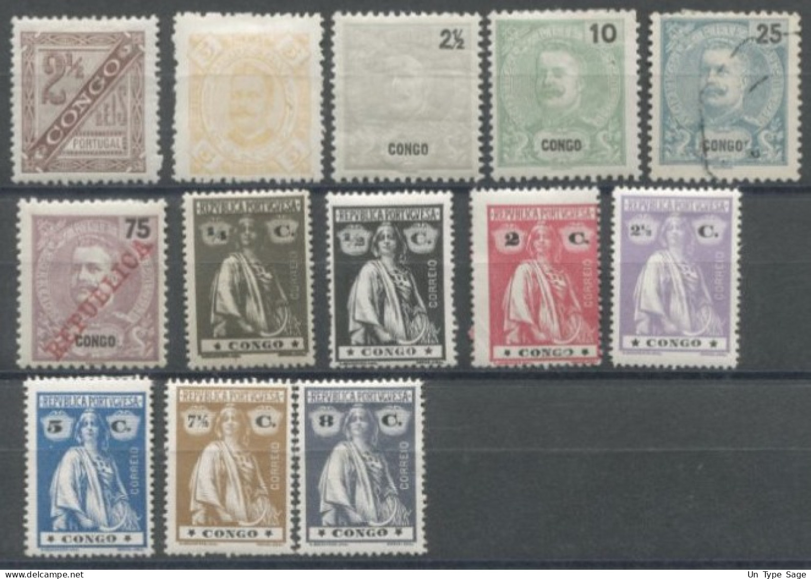 Congo Portugais, Lot De 13 Timbres Neuf* Et Oblitérés - (F2212) - Portugiesisch-Kongo