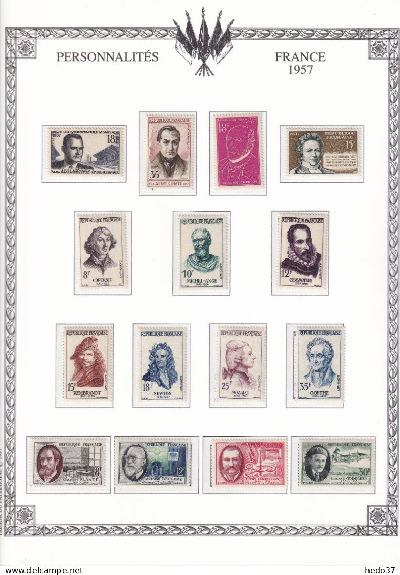 France Année Complète 1957 - N°1091/1141 - Neufs ** Sans Charnière - TB - 1950-1959