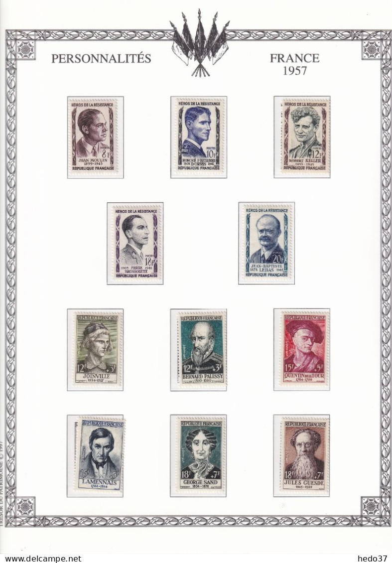 France Année Complète 1957 - N°1091/1141 - Neufs ** Sans Charnière - TB - 1950-1959