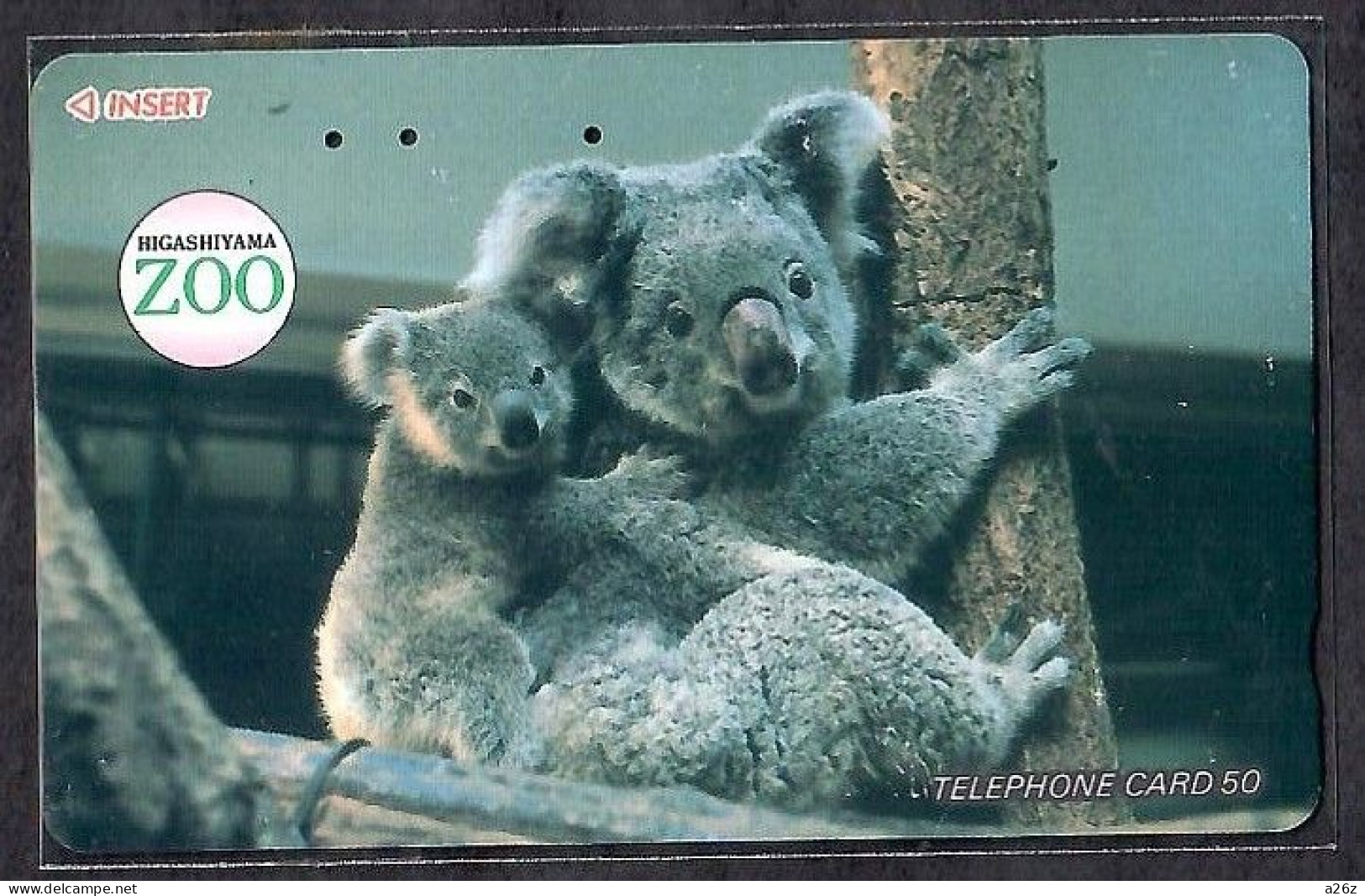 Japan 1V Koala Higashiyama Zoo Used Card - Dschungel