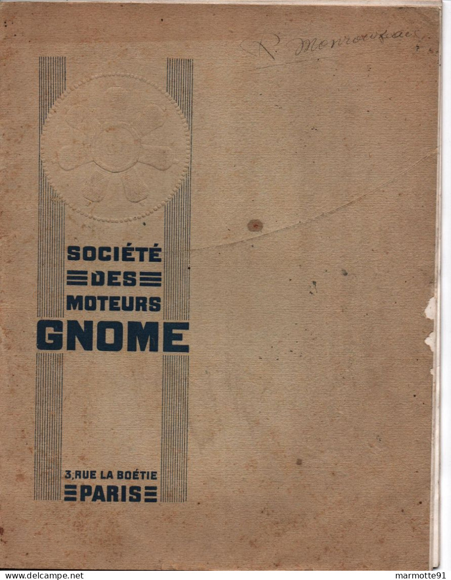 SOCIETE DES MOTEURS GNOME AVIATION 1913 - AeroAirplanes