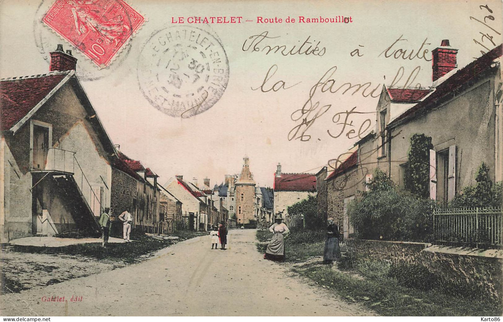 Le Chatelet En Brie * Route De Rambouillet * Villageois - Le Chatelet En Brie