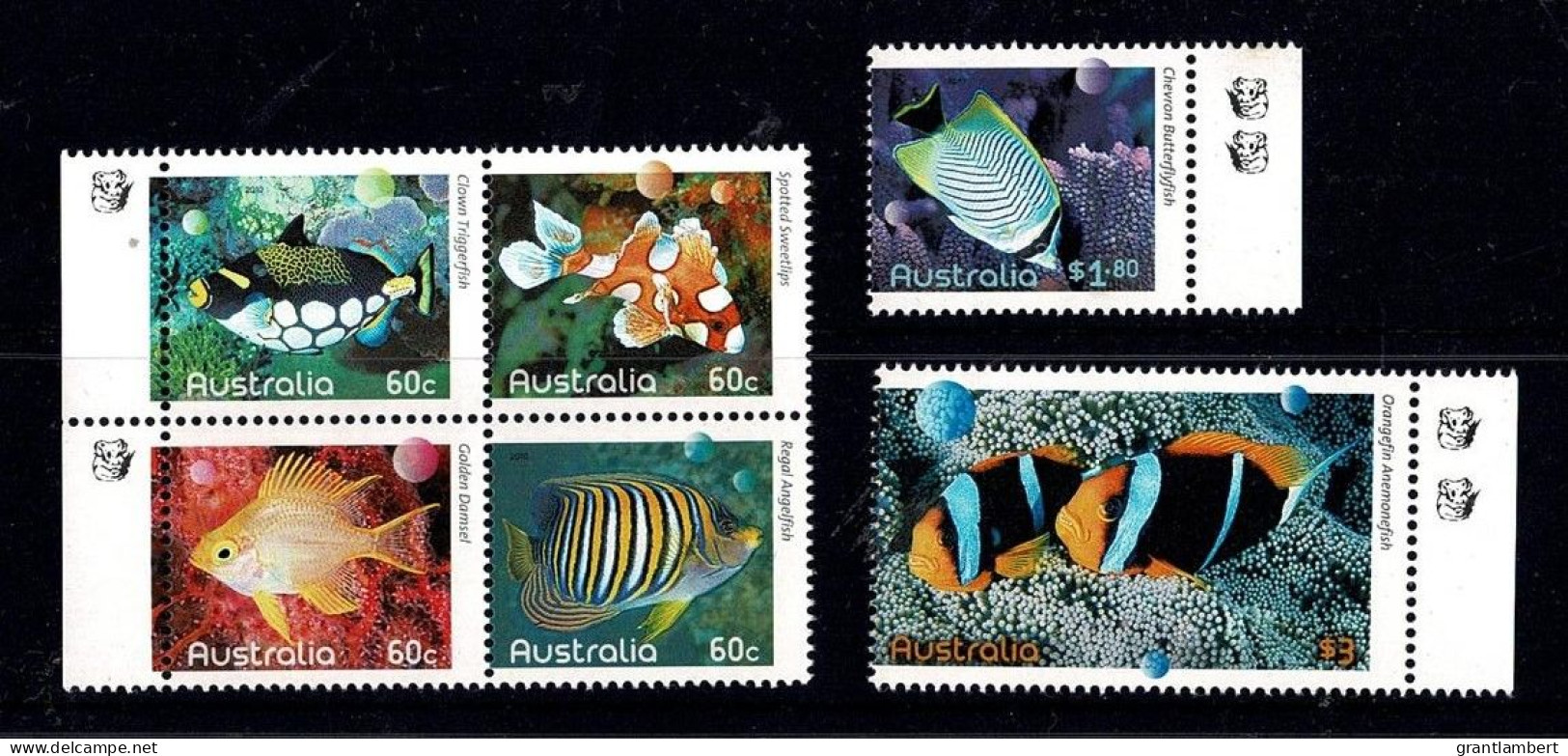 Australia 2010 Fishes Of The Reef - Koala Reprints MNH - Ungebraucht