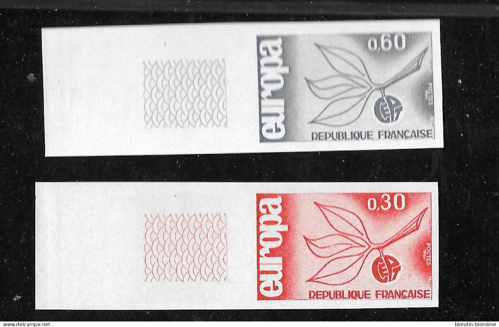 FRANCE YT 1455 Et 1456 NEUF** TB NON DENTELE - 1971-1980