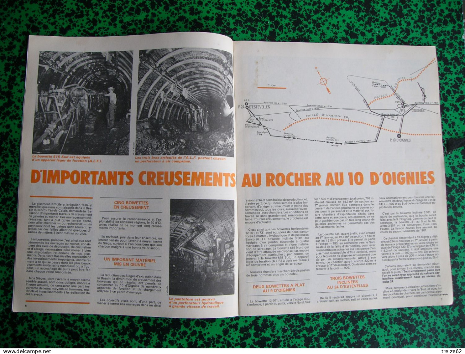 Lot 15 Revues RELAIS Houillères Du Nord Pas De Calais HBNPC 1975 1980 édition Lens Liévin Béthune Mines Mineurs RC Lens - Lotti E Stock Libri