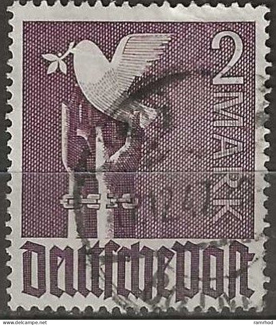 GERMANY 1947 Dove Of Peace - 2m. - Violet FU - Gebraucht