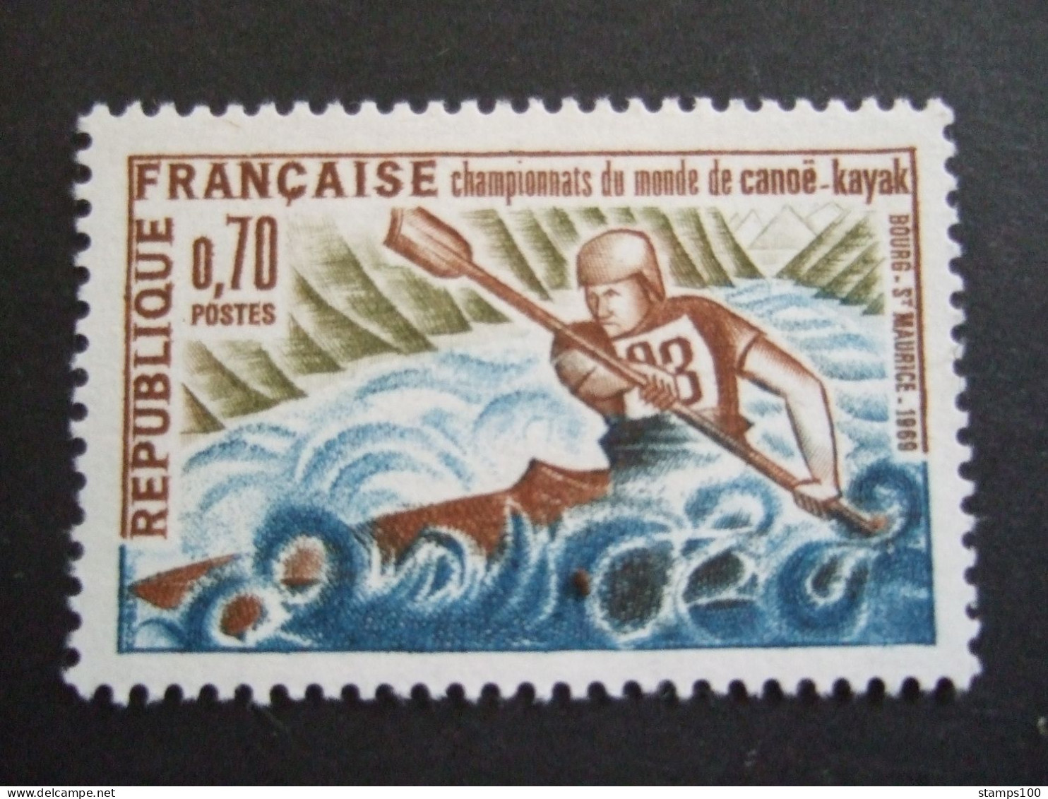 France 1969 - YV. 1609. Mi 1678 - YT 1609 ( World Kayak-Canoeing Championships ) MNH** (P21-09) - Kanu