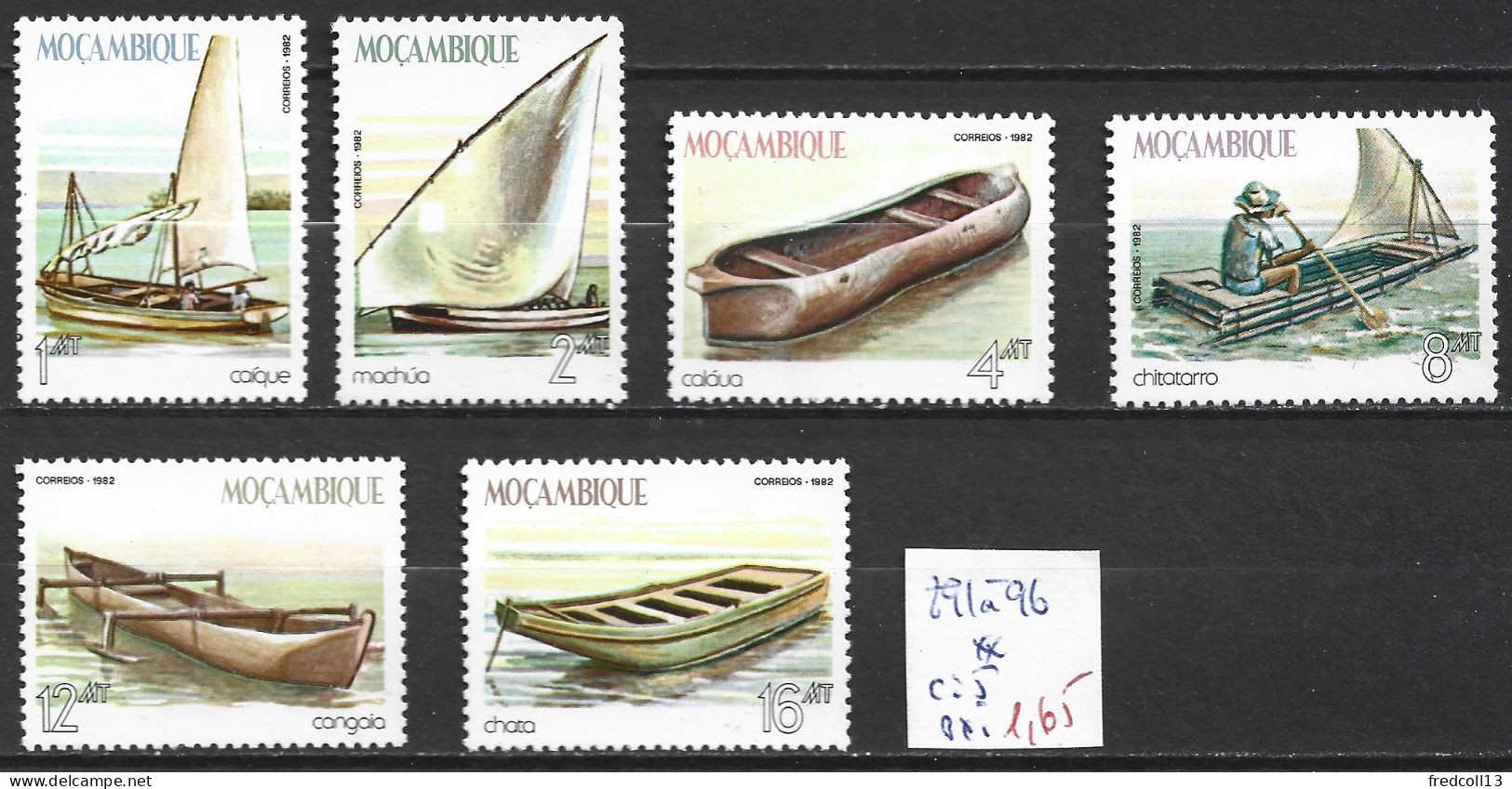 MOZAMBIQUE 891 à 96 ** Côte 5 € - Mozambique