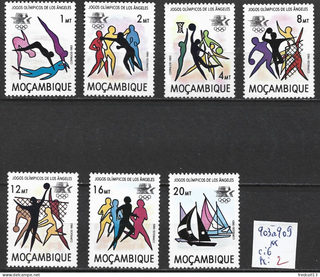 MOZAMBIQUE 903 à 909 ** Côte 6 € - Mozambique