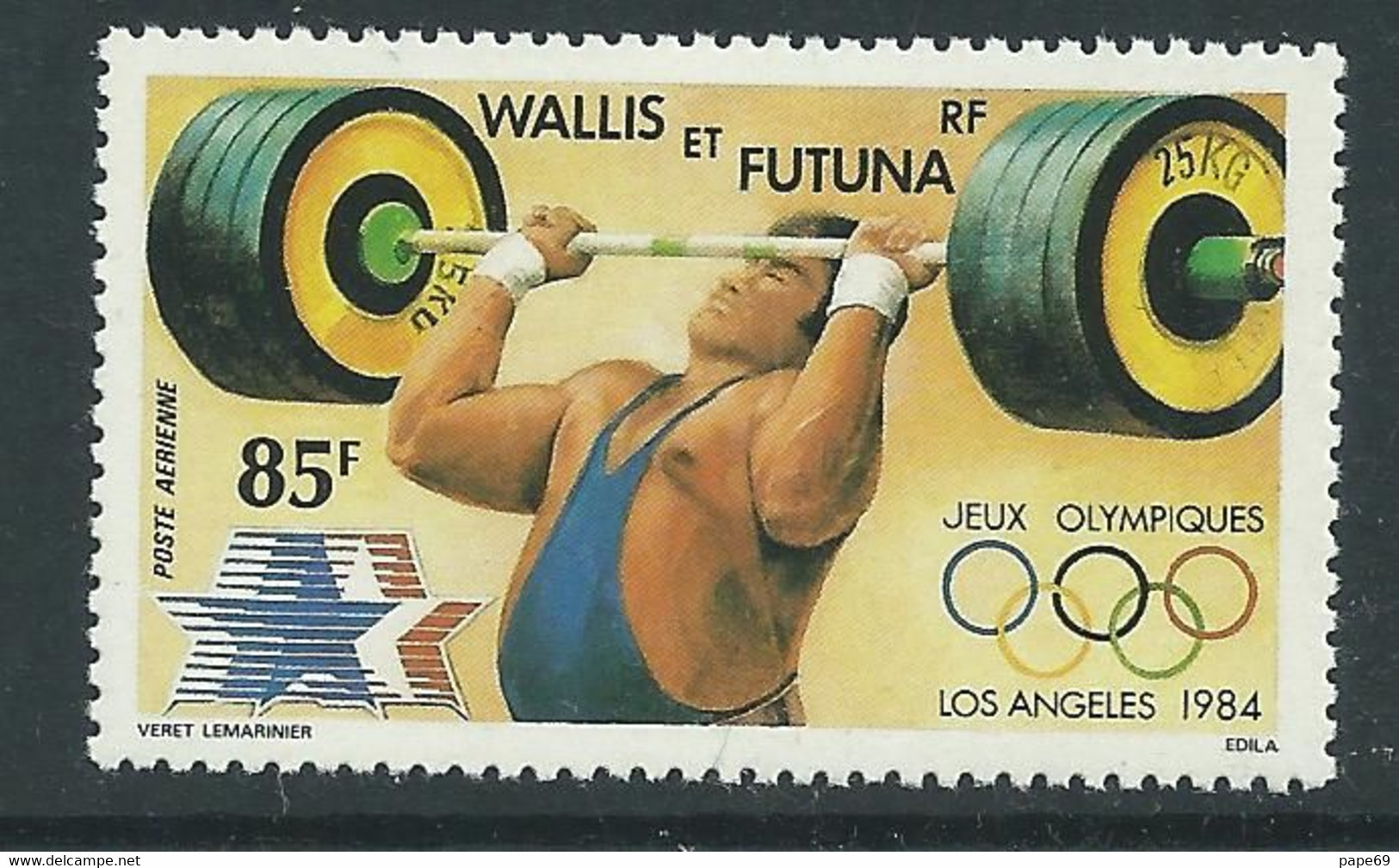 Wallis Et Futuna P.A.  N° 133 XX Jeux Olympiques D'été à Los Angeles Sans Charnière, TB - Nuevos