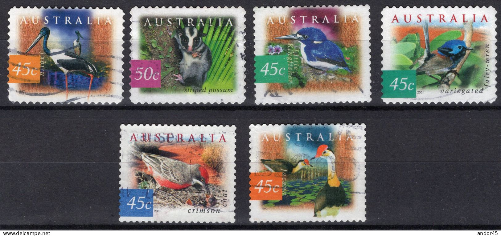 BELL'INSIEME DI VENTISETTE VALORI DELL'AUSTRALIA USATI CON DIVERSI ANNULLI ED ALCUNI NUOVI - Used Stamps