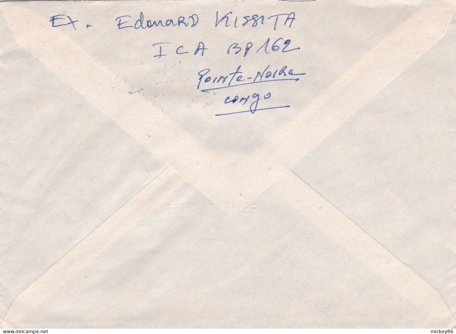 CONGO--1983--Lettre De POINTE NOIRE Pour CHATOU (France)... Timbre (arbre) Seul Sur Lettre..cachet Dpt Arrivée - Other & Unclassified