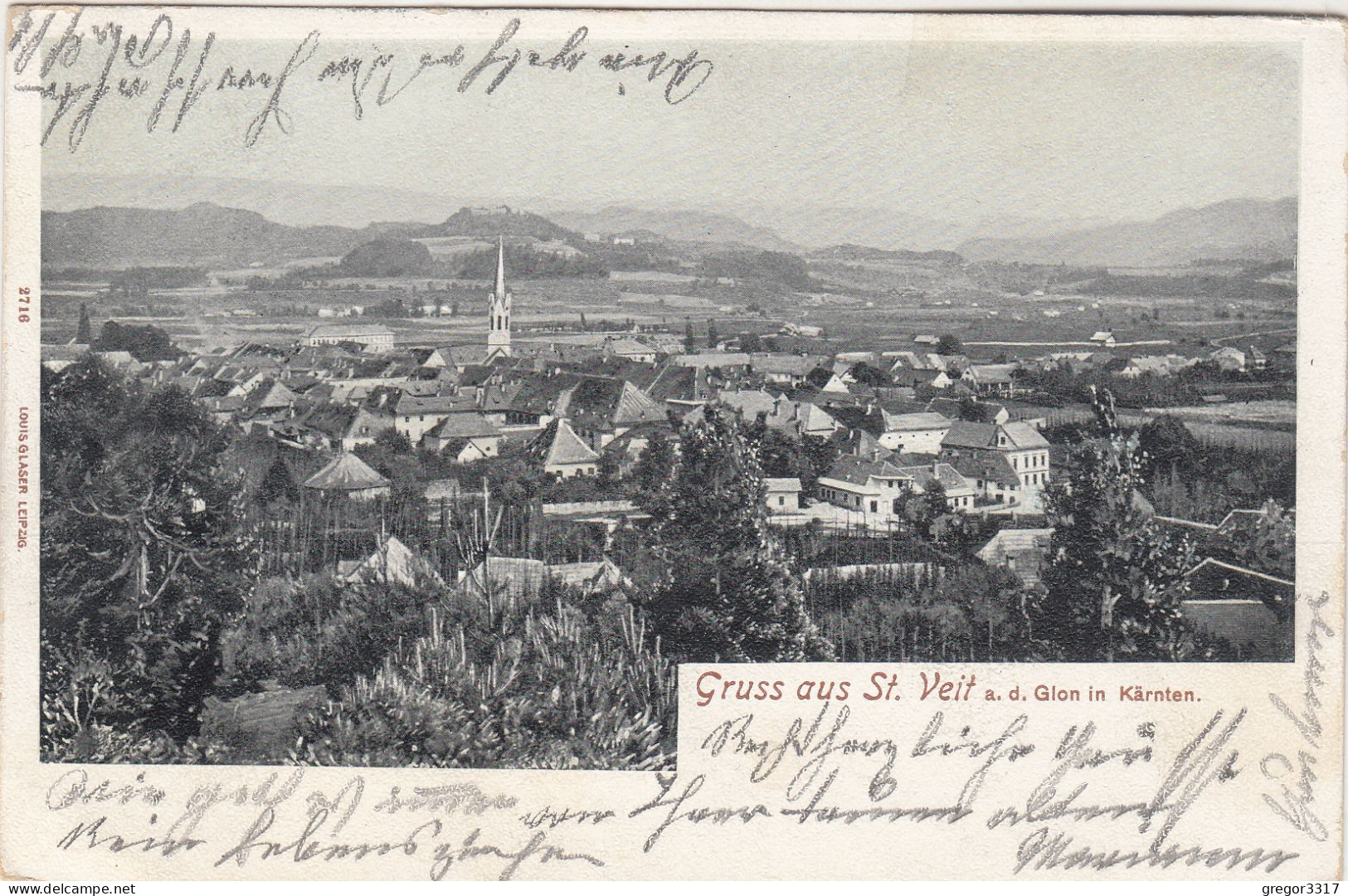 E4651) GRUSS Aus ST. VEIT A. D. Glan In Kärntne - LITHO 1904 - St. Veit An Der Glan