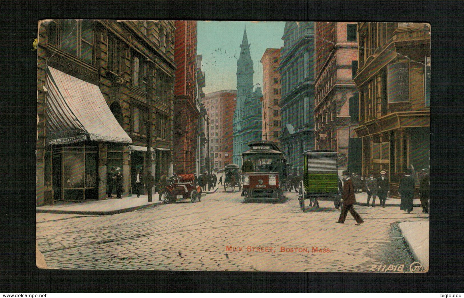 BOSTON - 1910 - MILK STREET - Boston