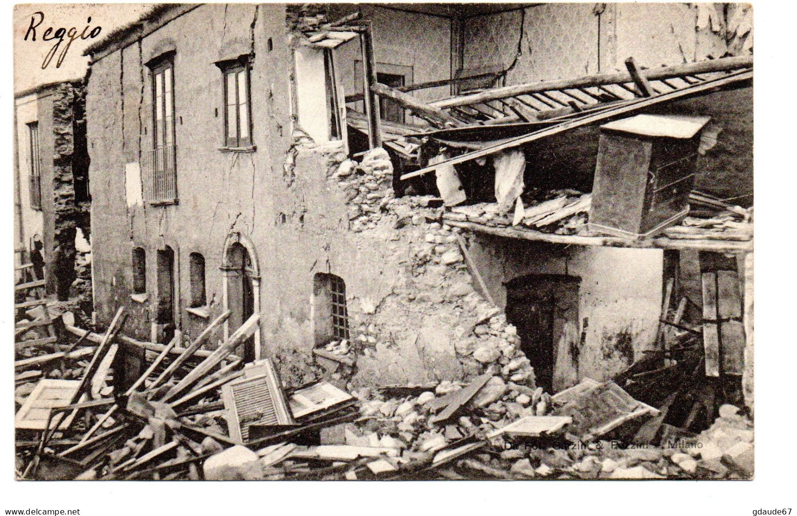 REGGIO CALABRIA - TERREMOTO DEL 28 DICEMBRE 1908 - Catanzaro