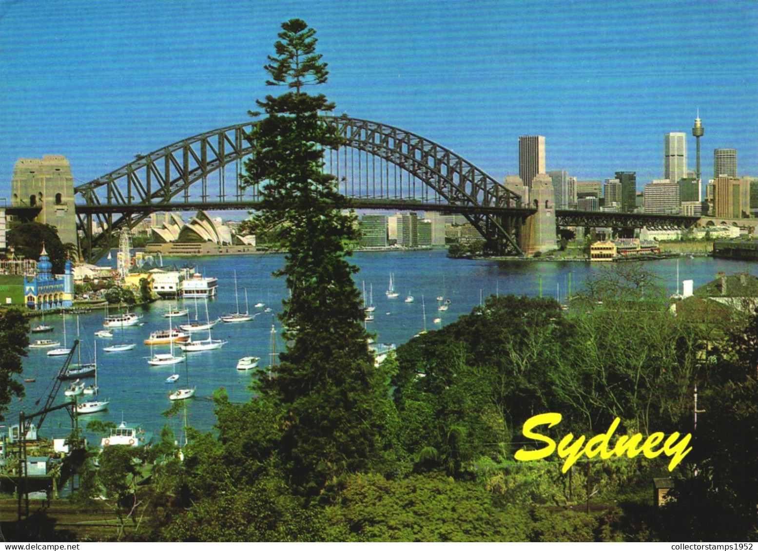 SYDNEY, ARCHITECTURE, BRIDGE, BOATS, SHIP, AUSTRALIA, POSTCARD - Sydney