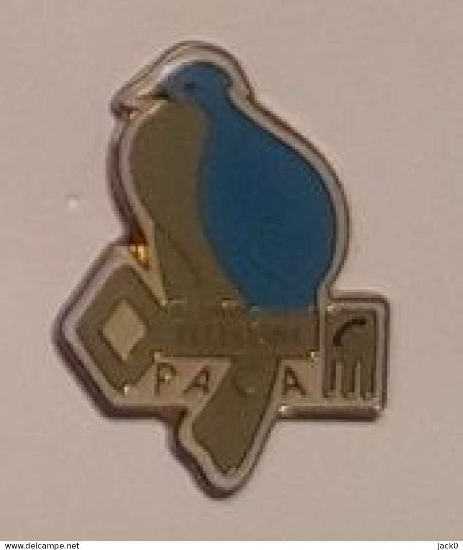 Pin' S  Animal, FRANCE  TELECOM  PACA  Verso  BONNE  CHANCE  17  DECEMBRE  1992 - Bomberos