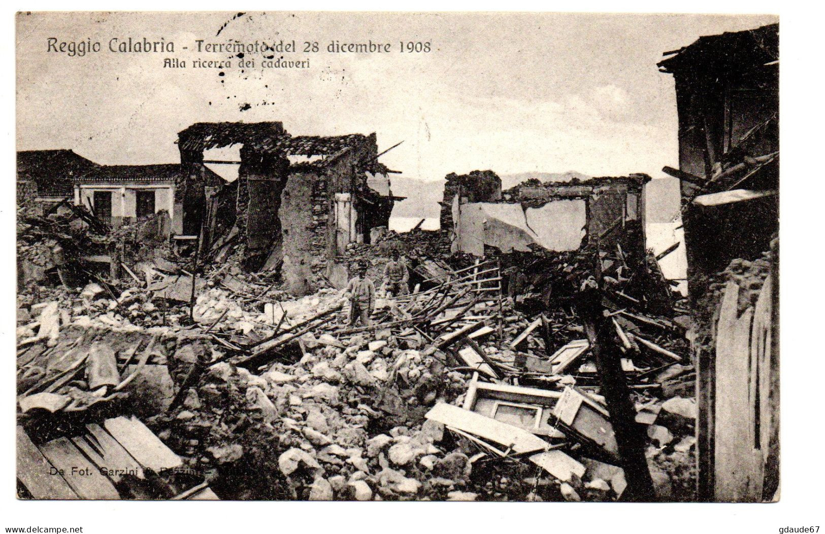 REGGIO CALABRIA - TERREMOTO DEL 28 DICEMBRE 1908 - ALLA RICERCA DEI CADAVERI - Catanzaro