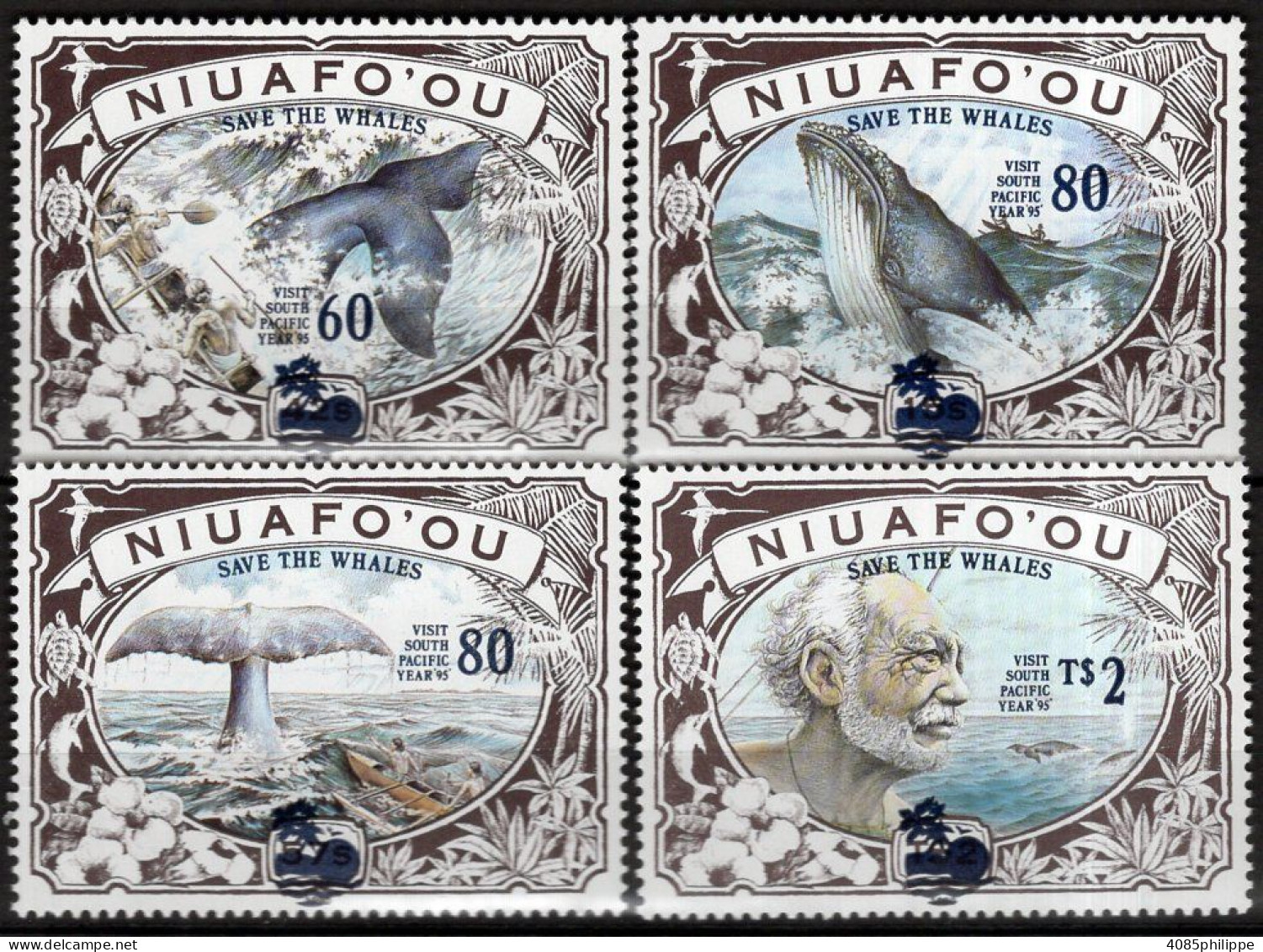 NIUAFO'OU Timbres-Poste N°228** à 231** Neufs Sans Charnières TB Cote : 18€00 - Tonga (1970-...)