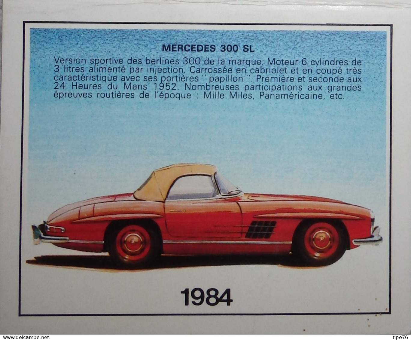 Petit Calendrier De  Poche 1984 Voiture Mercedes - Niort Deux Sèvres - Small : 1981-90