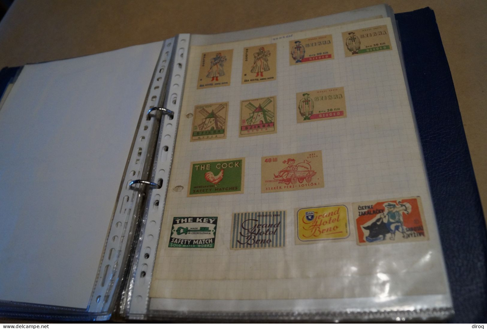 RARE,ALBUM DE BOITES D'ALLUMETTES COLLECTION DE 478 ETIQUETTES