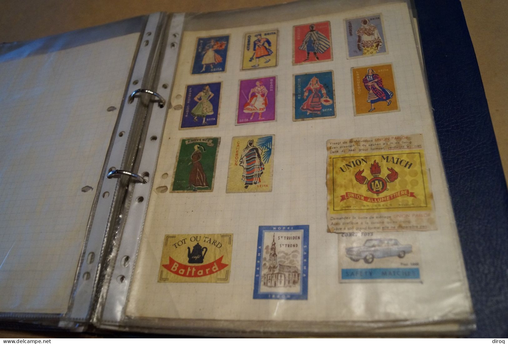 RARE,ALBUM DE BOITES D'ALLUMETTES COLLECTION DE 478 ETIQUETTES