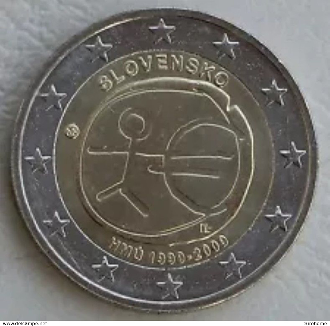 Slovakije 2009   2 Euro Commemo    EMU   UNC Uit De Rol  UNC Du Rouleaux  !! - Slovaquie