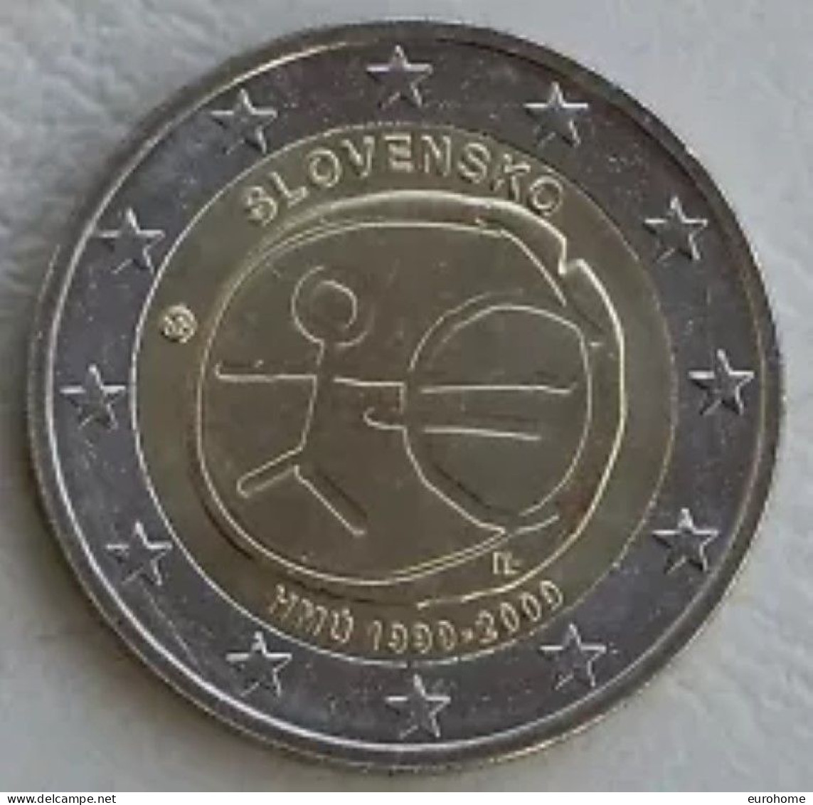 Slovakije 2009   2 Euro Commemo    EMU   UNC Uit De Rol  UNC Du Rouleaux  !! - Slovacchia