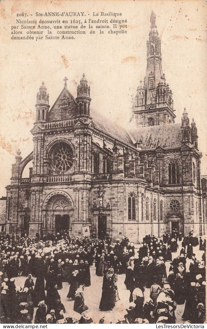 FRANCE - Sainte Anne D'Auray - La Basilique - Animé - Carte Postale Ancienne - Sainte Anne D'Auray