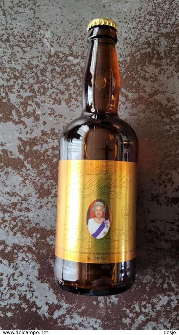 Bier Golden Jubilee Koningin Elisabeth 1952-2002 - Miniflesjes