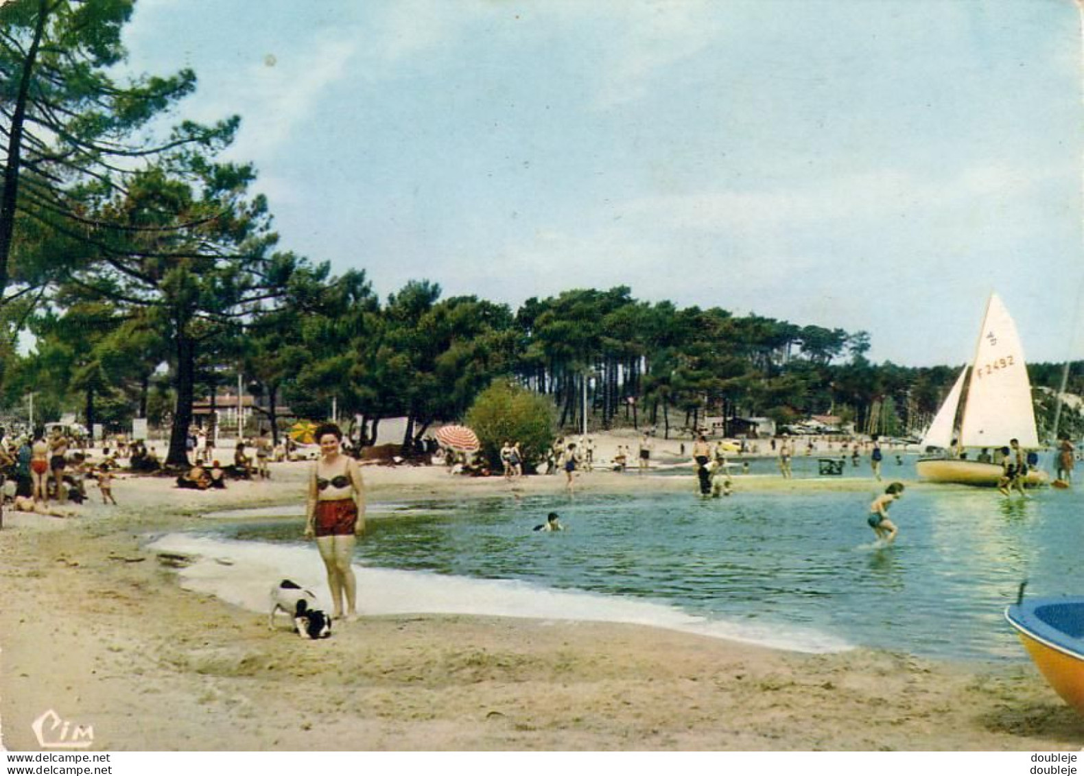 D33  CARCANS- MAUBUISSON  La Plage Au Bord Du Lac  ..... - Carcans