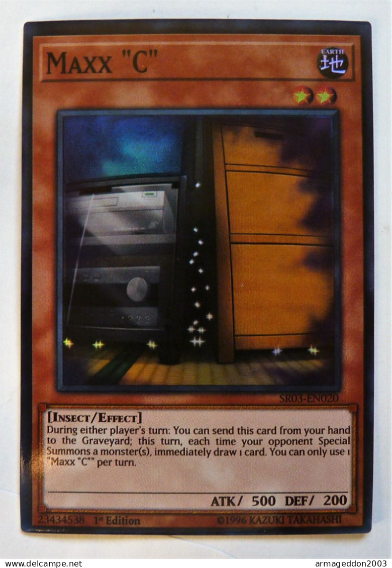 Carte Neuve Yugioh! US HOLO 1st Edition 1996 SR03-EN020 Maxx "C" - Yu-Gi-Oh