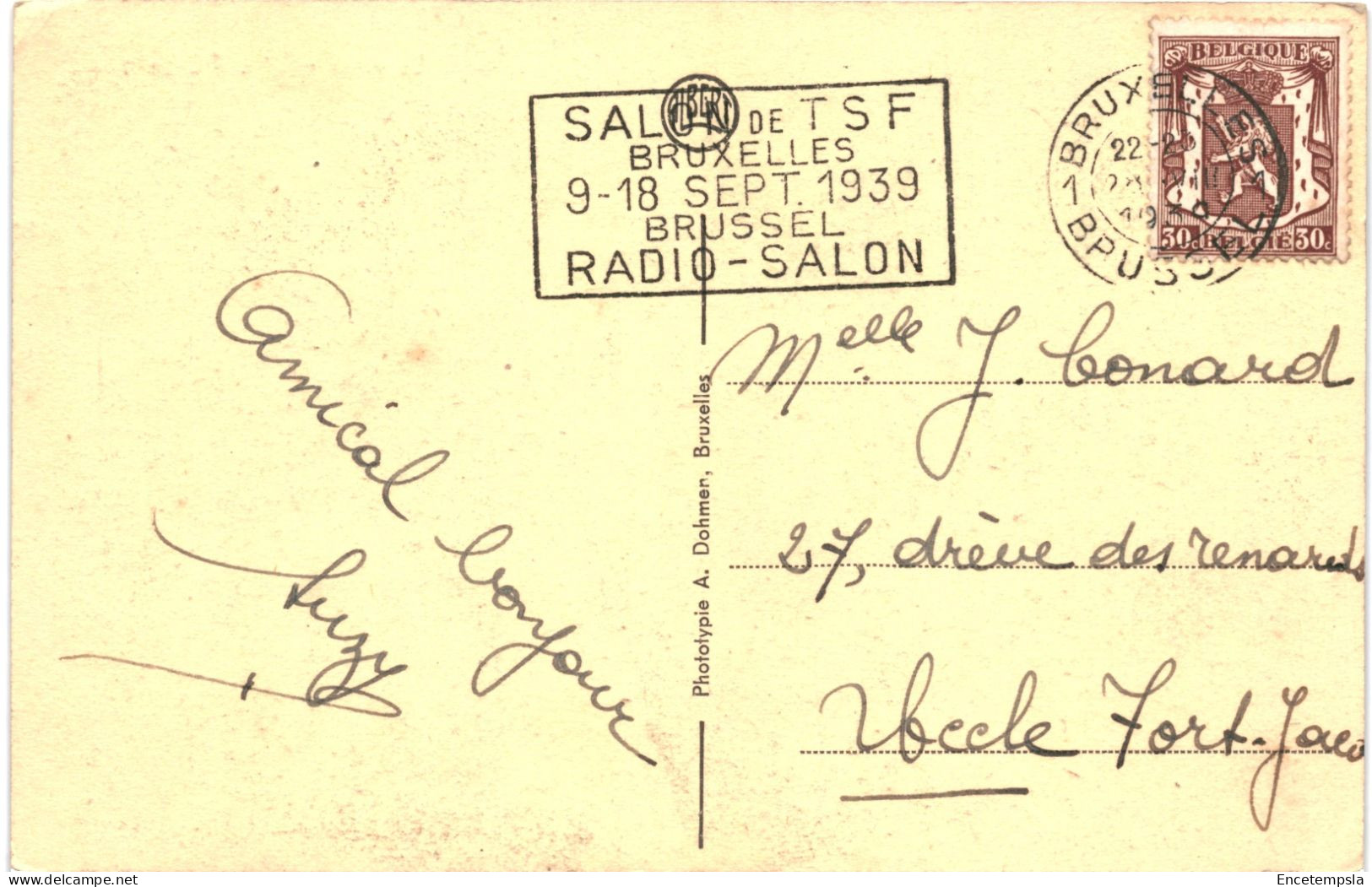 CPA Carte Postale Belgique Ohain Le Vieux Moulin 1939 VM77694ok - Lasne