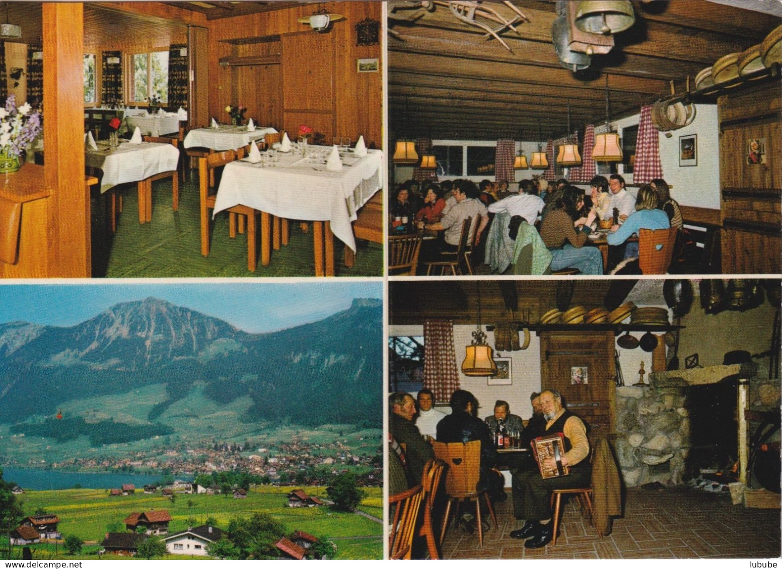 Lungern - Hotel Bahnhof  (4 Bilder)         Ca. 1980 - Lungern