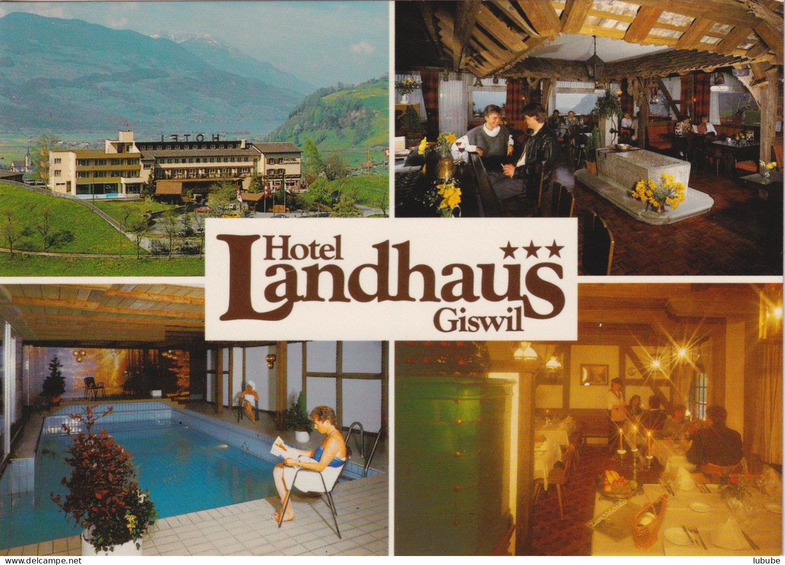 Giswil - Hotel Landhaus  (4 Bilder)         Ca. 1990 - Giswil
