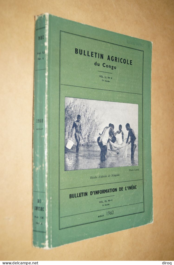 Congo Belge Et Ruanda-Urundi,268 Pages,Bulletin Agricole,24 Cm. Sur 16 Cm.1960 - Sonstige & Ohne Zuordnung