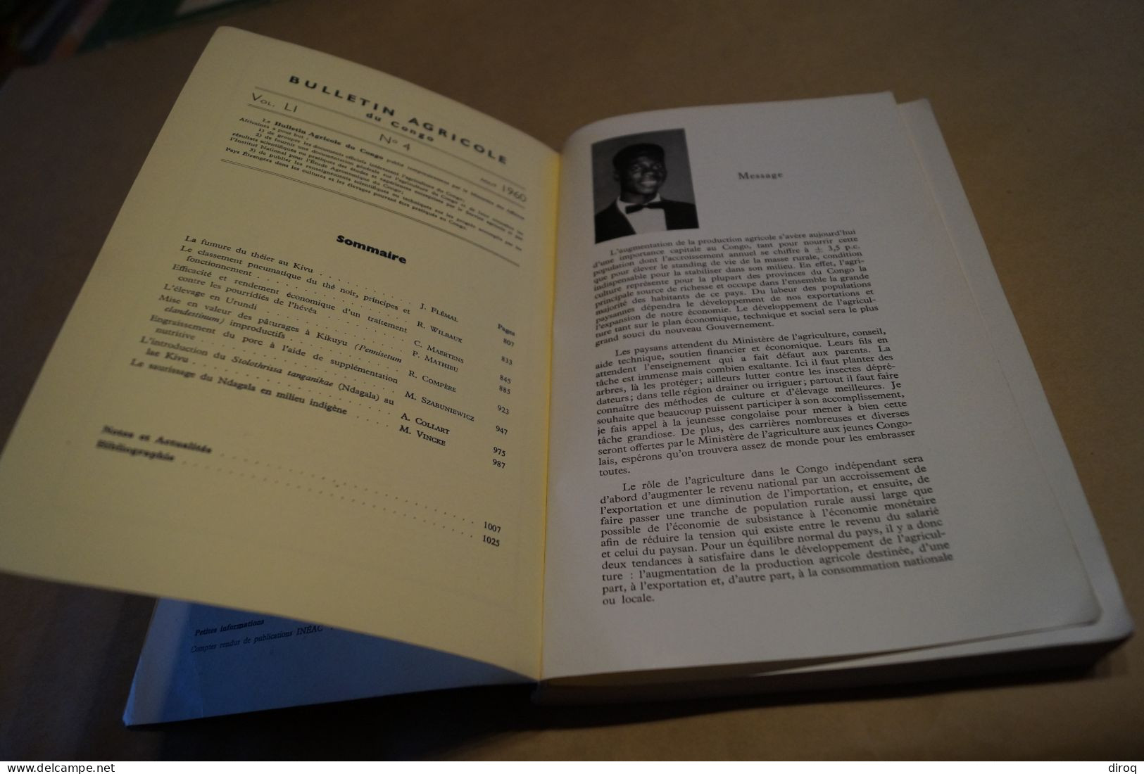 Congo Belge Et Ruanda-Urundi,268 Pages,Bulletin Agricole,24 Cm. Sur 16 Cm.1960 - Sonstige & Ohne Zuordnung