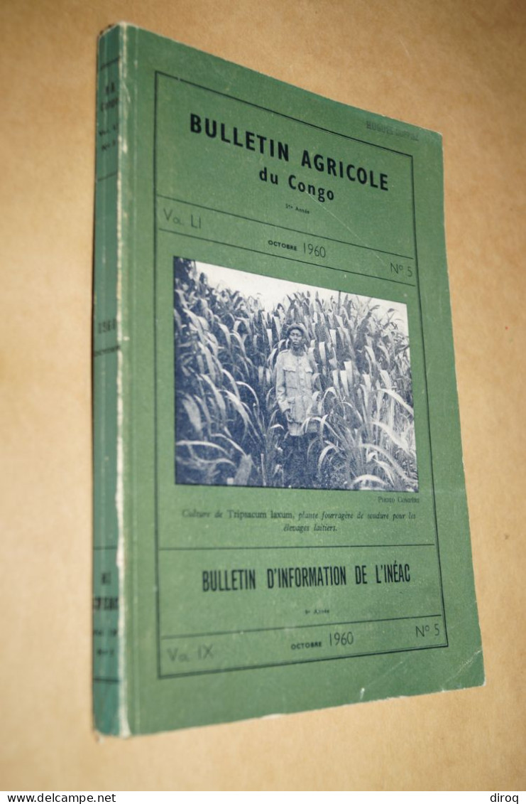 Congo Belge Et Ruanda-Urundi,344 Pages,Bulletin Agricole,24 Cm. Sur 16 Cm.1960 - Sonstige & Ohne Zuordnung