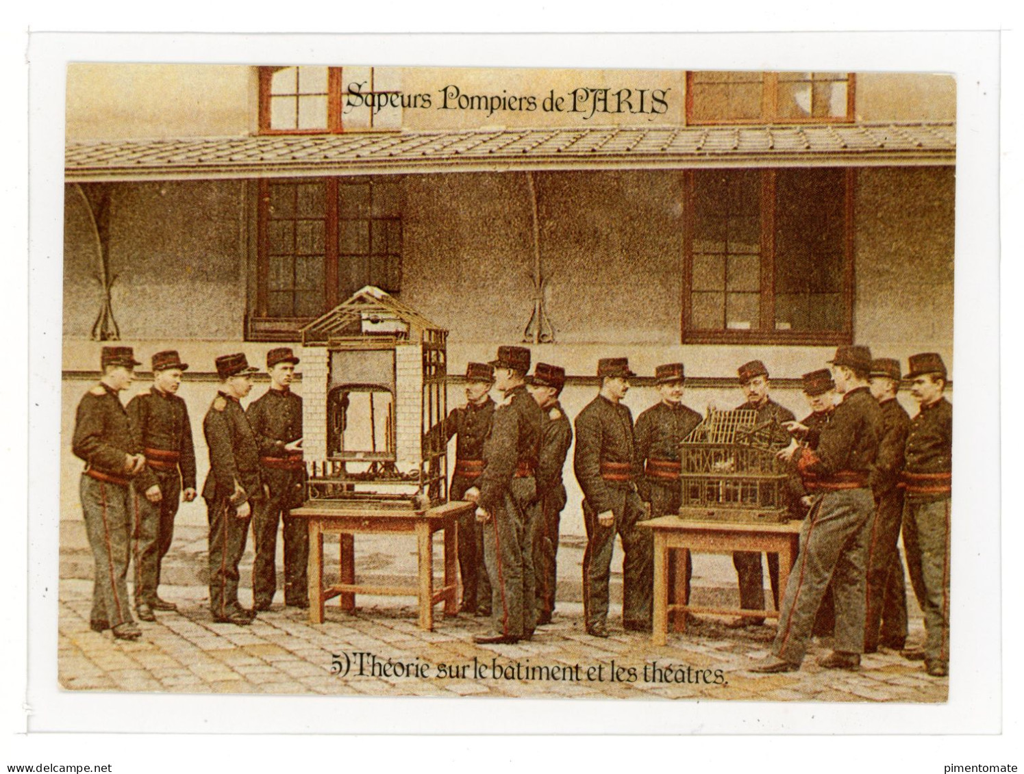 SAPEURS POMPIERS DE PARIS LOT 5 CARTES TIRAGE LIMITE A 2000 EXEMPLAIRES REPRODUCTION - Feuerwehr