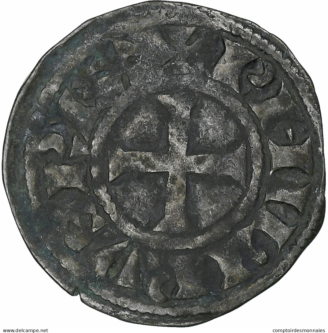 France, Philippe II, Denier, 1180-1223, Saint-Martin De Tours, Argent, TTB - 1180-1223 Filips II Augustus