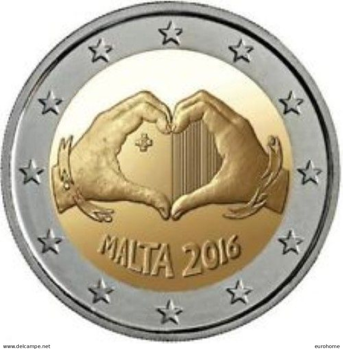 Malta  2016     2 Euro Commemo   "Amour"  !!! UNC - Malta